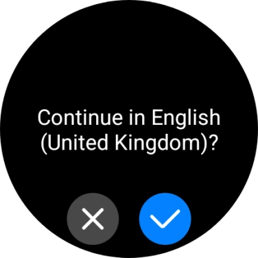 Press the confirm icon. Press the confirm icon.