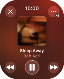 Turn the Digital Crown to select the required volume.