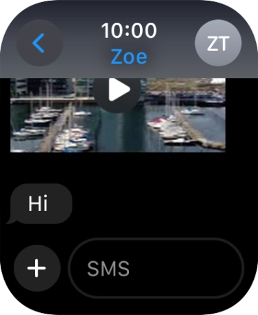 Press SMS. Press SMS.
