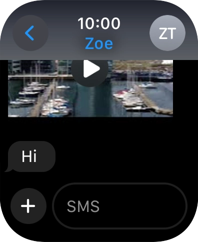 Press SMS. Press SMS.