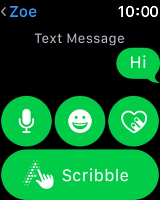 Press the microphone icon and follow the instructions on the screen to record and send the message.