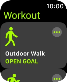 Press the required training activity to start it. Press the required training activity to start it.