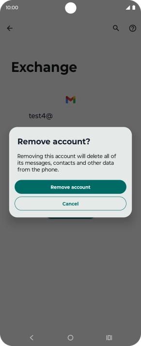 Press Remove account. Press Remove account.
