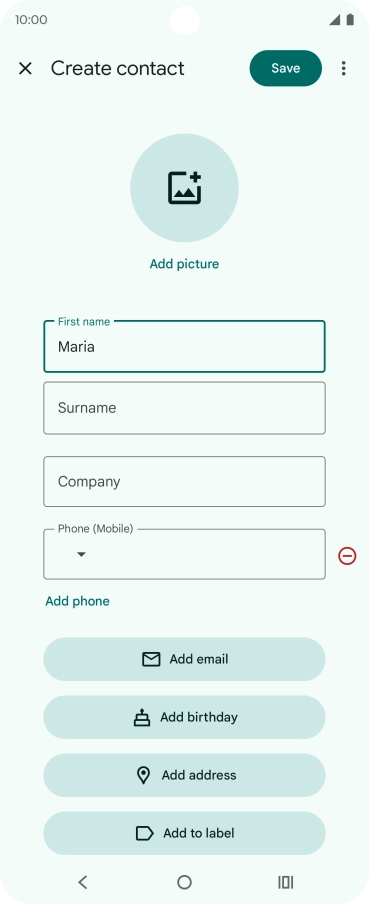 Press Surname and key in the required last name. Press Surname and key in the required last name.
