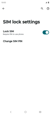Press Change SIM PIN. Press Change SIM PIN.