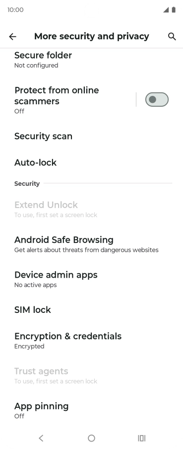 Press SIM lock.
