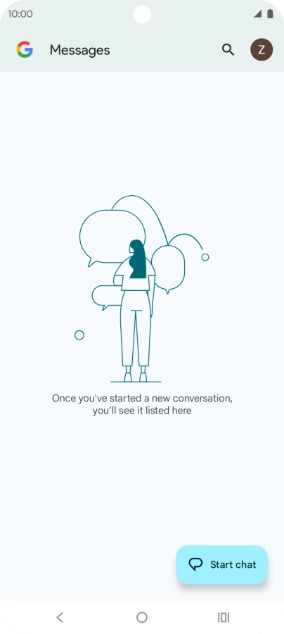 Press the profile icon. Press the profile icon.