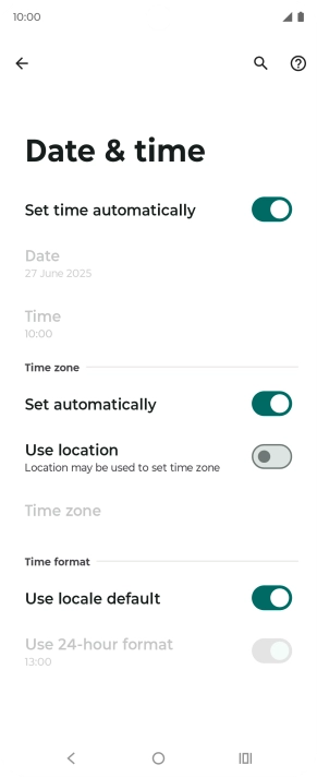 Press the Home key to return to the home screen.