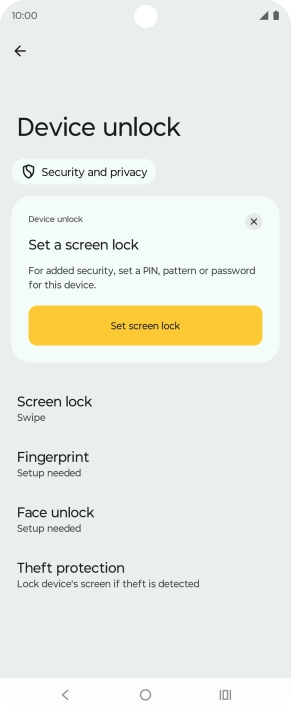 Press Fingerprint.