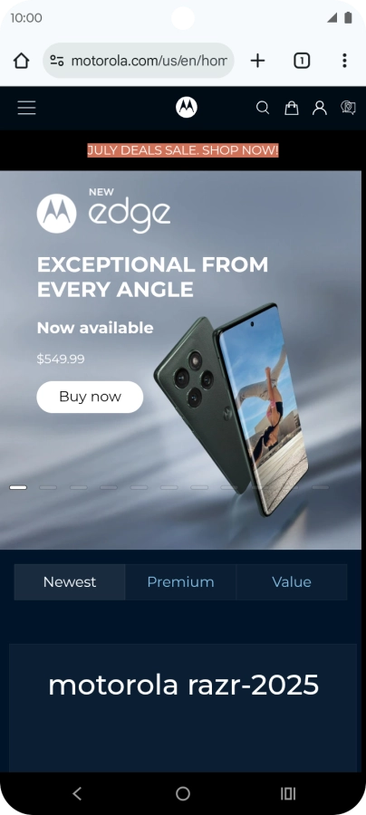 Press the profile icon. Press the profile icon.