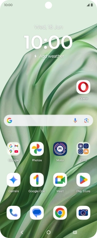 Press the Home key to return to the home screen.