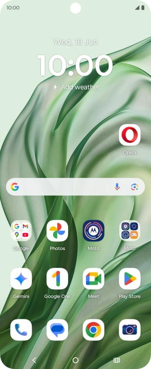 Press the Home key to return to the home screen.