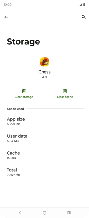 Press Clear cache.