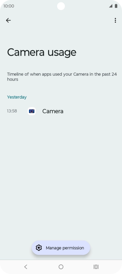 The total app activity for the selected phone function is displayed. The total app activity for the selected phone function is displayed.