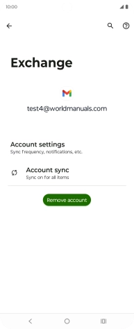 Press Account settings.