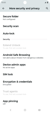 Press SIM lock. Press SIM lock.