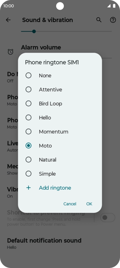 Press the required ring tones to hear them. Press the required ring tones to hear them.