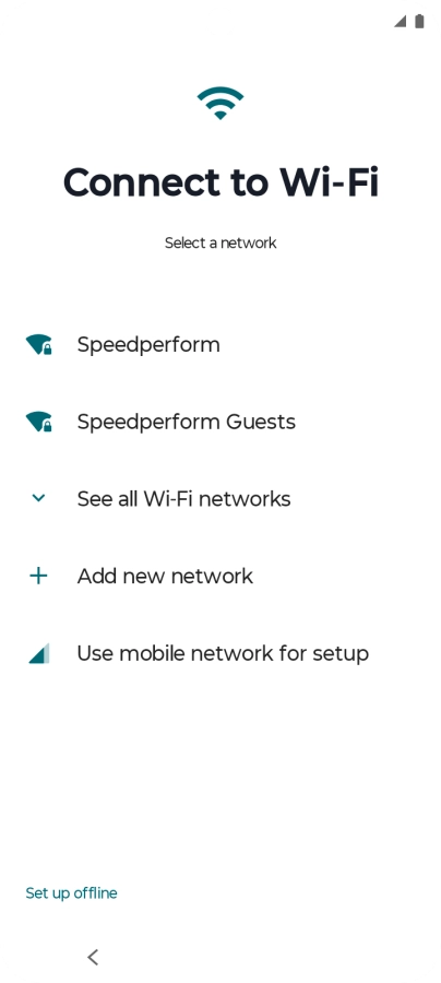 Press the required Wi-Fi network. Press the required Wi-Fi network.