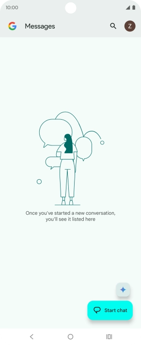 Press the profile icon. Press the profile icon.