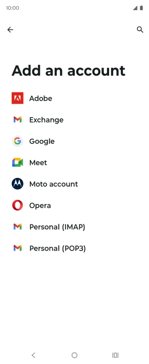 Press Google.