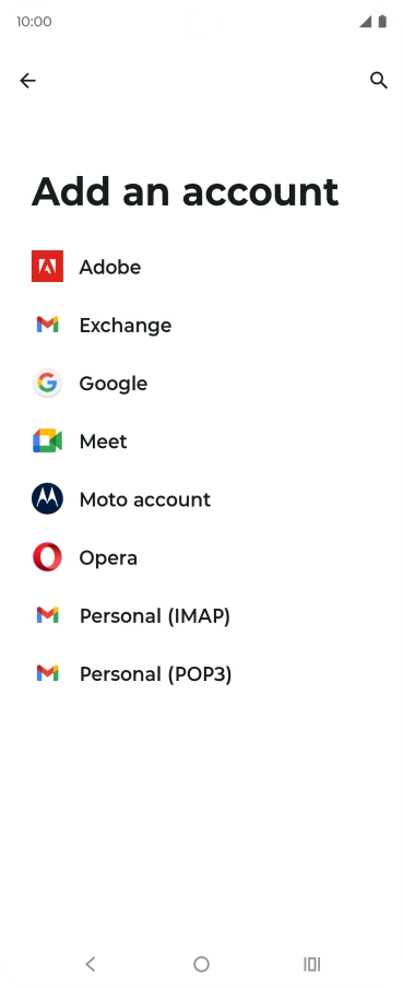 Press Google.