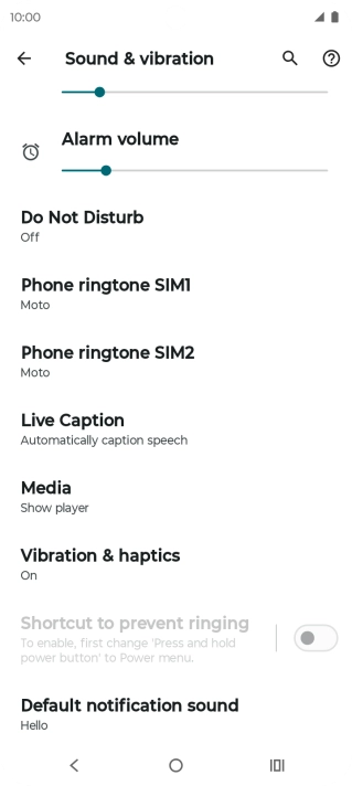 Press Phone ringtone. Press Phone ringtone.