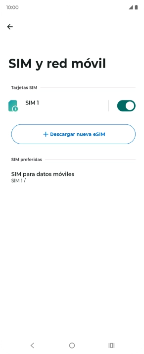 Pulsa SIM para datos móviles.