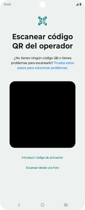 Coloca el código QR dentro del marco de la cámara del teléfono para escanearlo.
