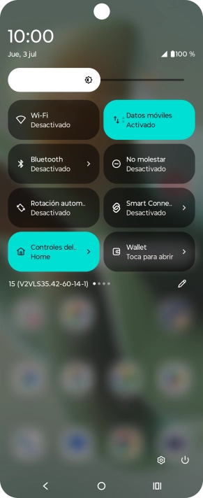 Pulsa el icono de ajustes.