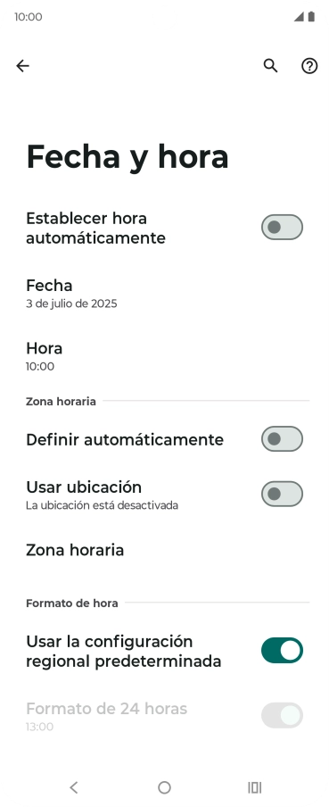 Pulsa el indicador junto a 