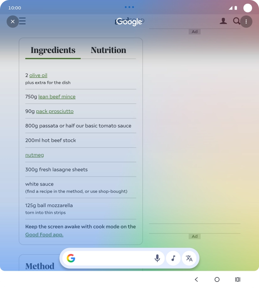 Pulsa el icono de traducción. Pulsa el icono de traducción.