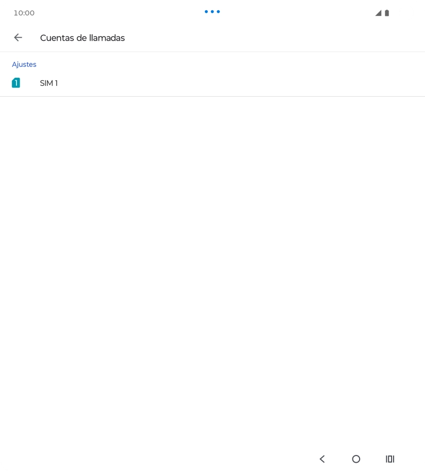 Pulsa el nombre de la tarjeta SIM. Pulsa el nombre de la tarjeta SIM.