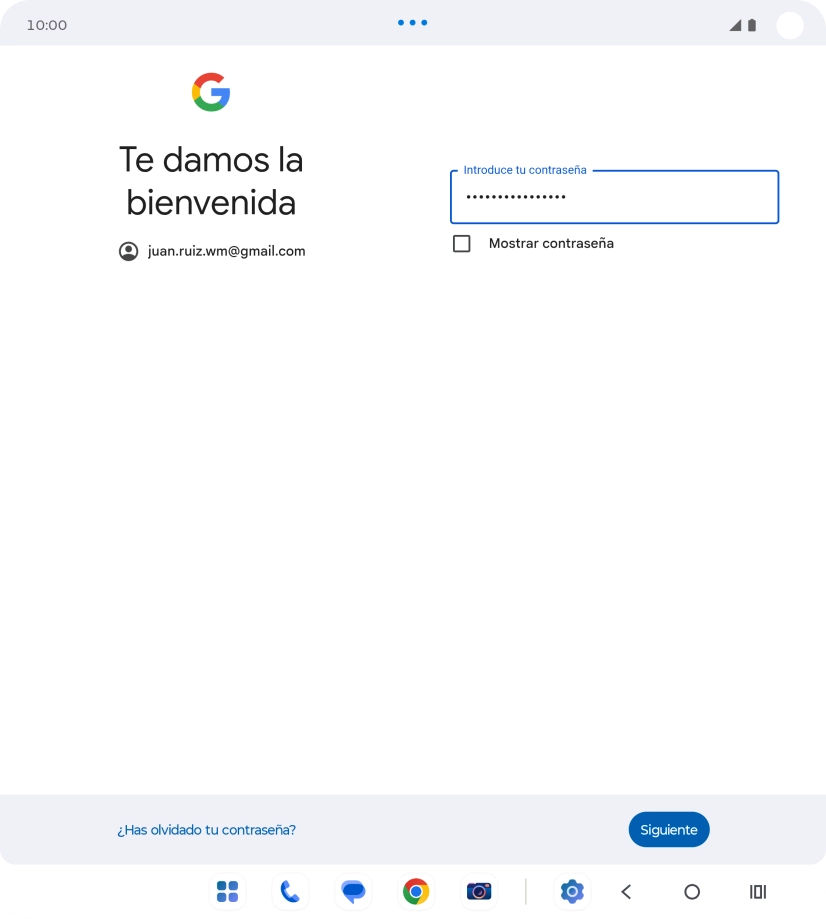 Pulsa Siguiente.