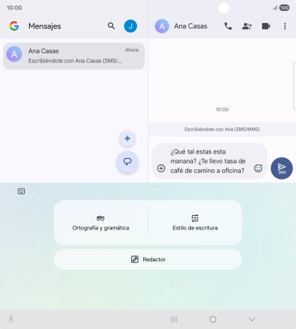 Para comprobar si un texto tiene errores de ortografía o de gramática, pulsa Ortografía y gramática y sigue las indicaciones de la pantalla para utilizar la función. Para comprobar si un texto tiene errores de ortografía o de gramática, pulsa Ortografía y gramática y sigue las indicaciones de la pantalla para utilizar la función.