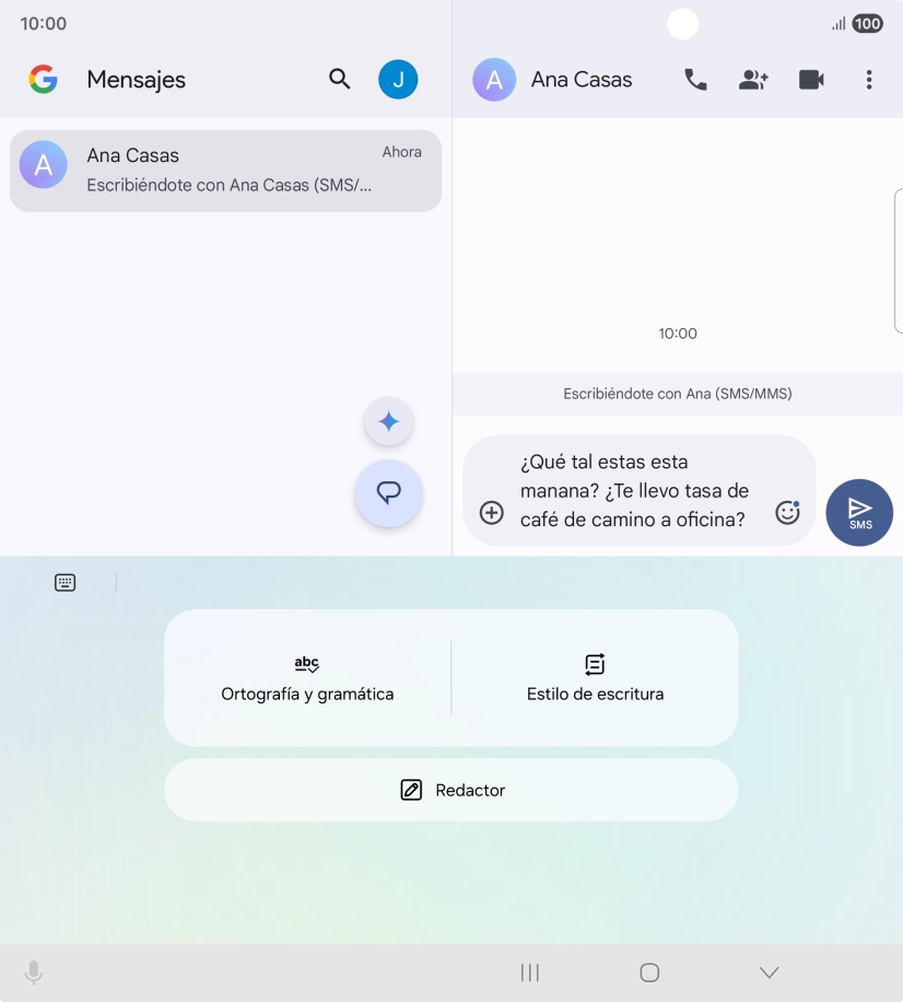 Para comprobar si un texto tiene errores de ortografía o de gramática, pulsa Ortografía y gramática y sigue las indicaciones de la pantalla para utilizar la función. Para comprobar si un texto tiene errores de ortografía o de gramática, pulsa Ortografía y gramática y sigue las indicaciones de la pantalla para utilizar la función.