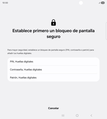 Pulsa el código de seguridad deseado y sigue las indicaciones de la pantalla para crear un código de seguridad del teléfono adicional. Pulsa el código de seguridad deseado y sigue las indicaciones de la pantalla para crear un código de seguridad del teléfono adicional.