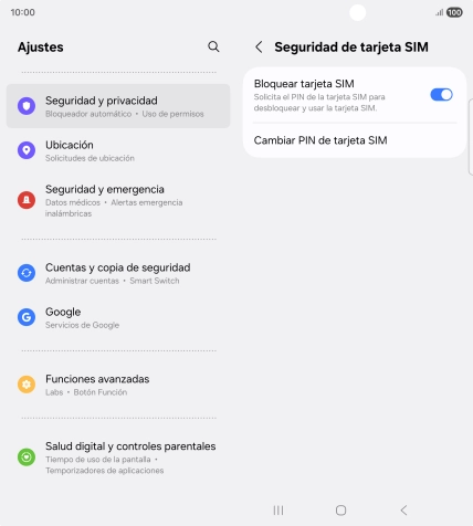 Pulsa el indicador junto a Pulsa el indicador junto a