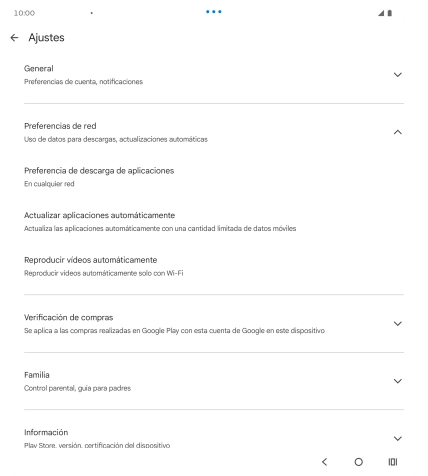 Pulsa Actualizar aplicaciones automáticamente. Pulsa Actualizar aplicaciones automáticamente.