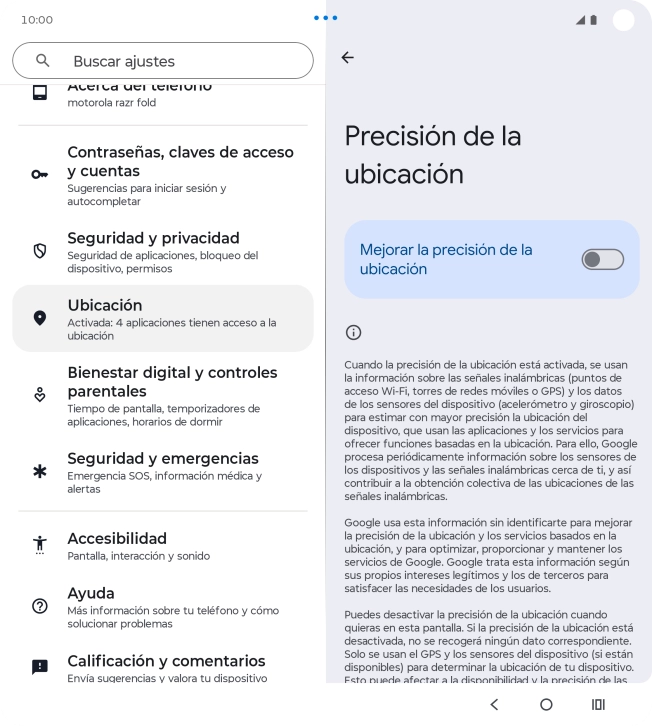 Si pulsas el indicador junto a 