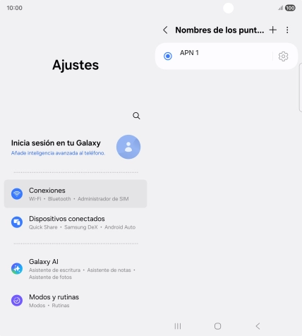 Pulsa el icono de añadir. Pulsa el icono de añadir.