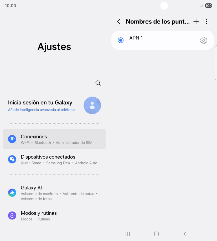 Pulsa el icono de añadir. Pulsa el icono de añadir.