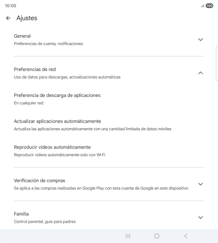Pulsa Actualizar aplicaciones automáticamente. Pulsa Actualizar aplicaciones automáticamente.