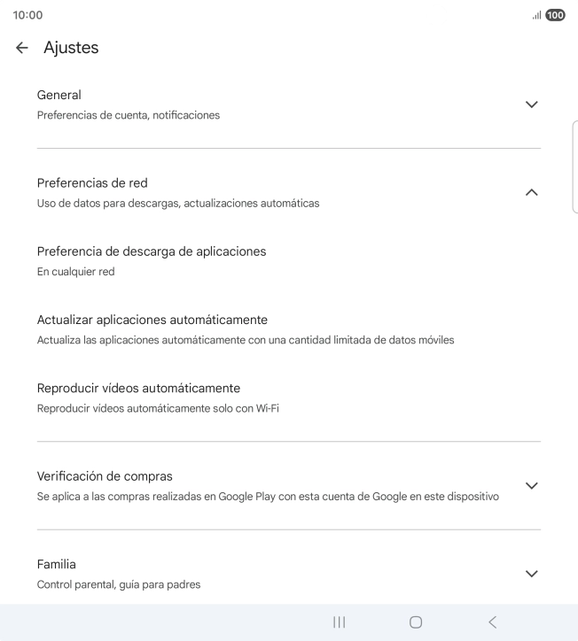Pulsa Actualizar aplicaciones automáticamente. Pulsa Actualizar aplicaciones automáticamente.