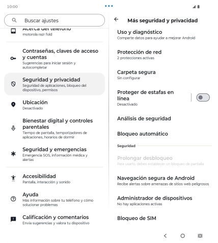 Pulsa Bloqueo de SIM.