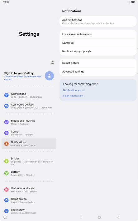 Press App notifications.
