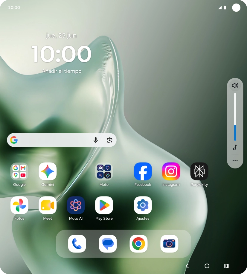 Pulsa el icono de modo de sonido las veces que sean necesarias para activar o desactivar el modo silencioso. Pulsa el icono de modo de sonido las veces que sean necesarias para activar o desactivar el modo silencioso.