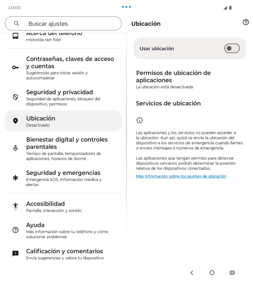 Pulsa el indicador junto a 