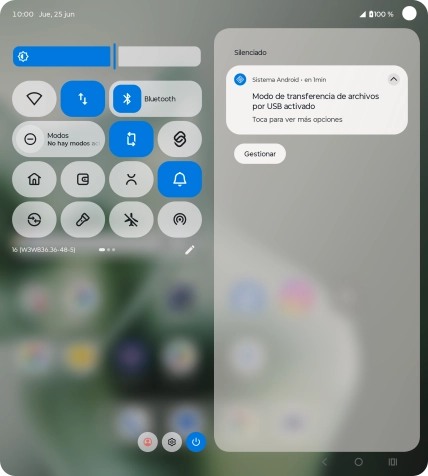 Pulsa Toca para ver más opciones.
