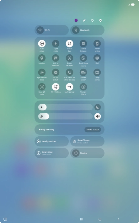 Press the settings icon. Press the settings icon.