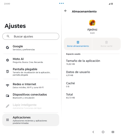 Pulsa la tecla de inicio para terminar y regresar a la pantalla de inicio.